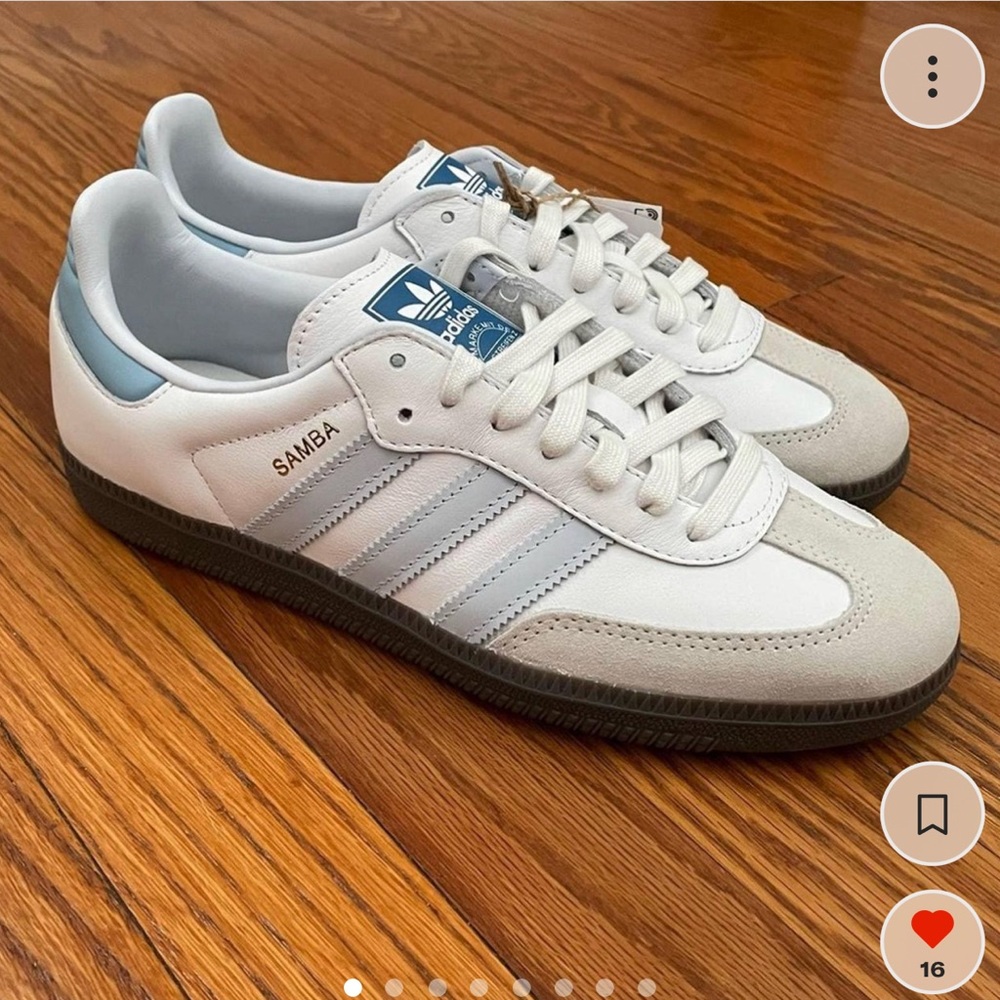 Adidas sambas blue halo size 8.5 us women's